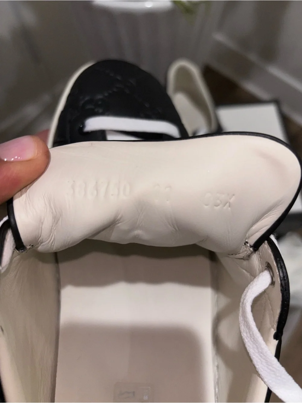 Gucci Black Leather Ace Sneaker with Green-Red Web Stripe